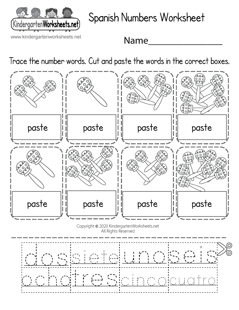 Spanish Worksheets Superstar Worksheets