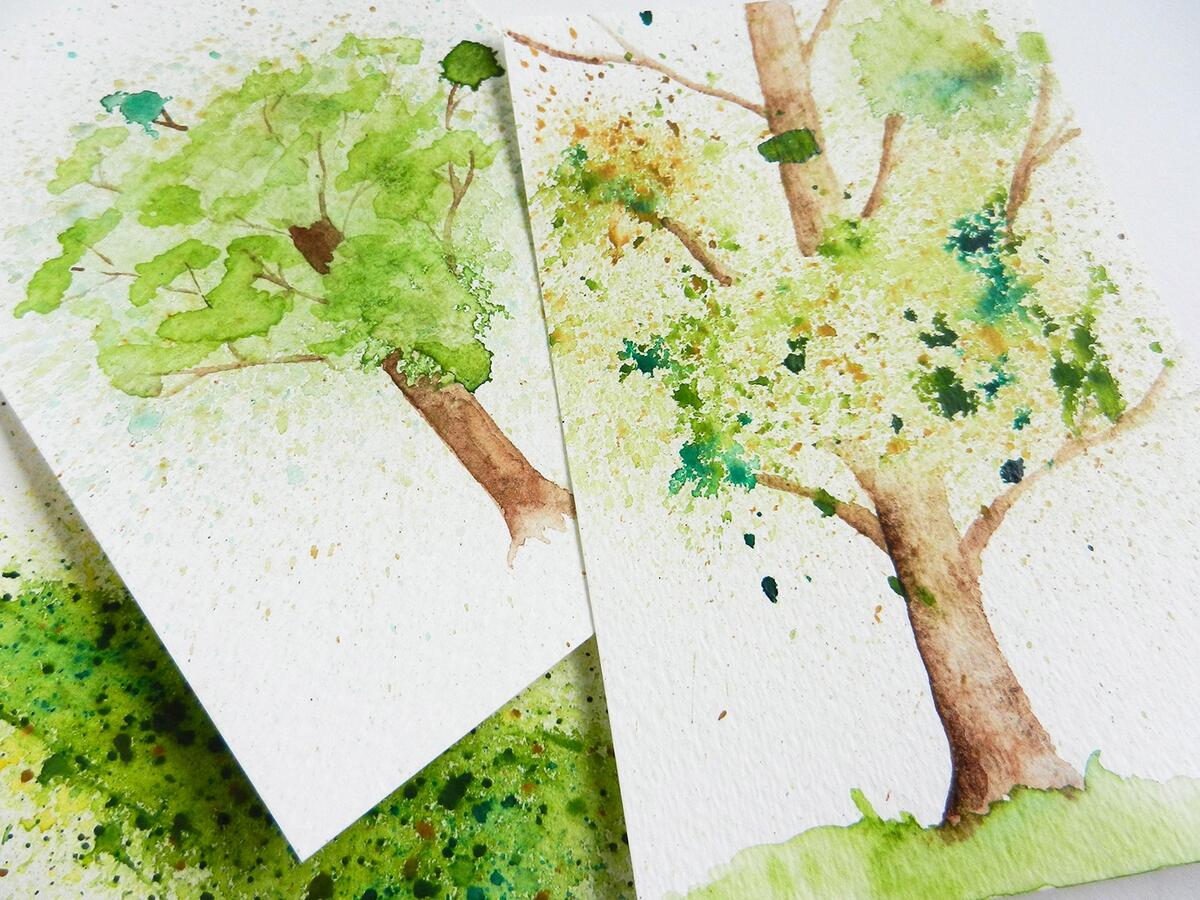 Spatter Watercolor Tree Tutorial The Postman S Knock Spatter Watercolor Tree Tutorial The Postman S Knock
