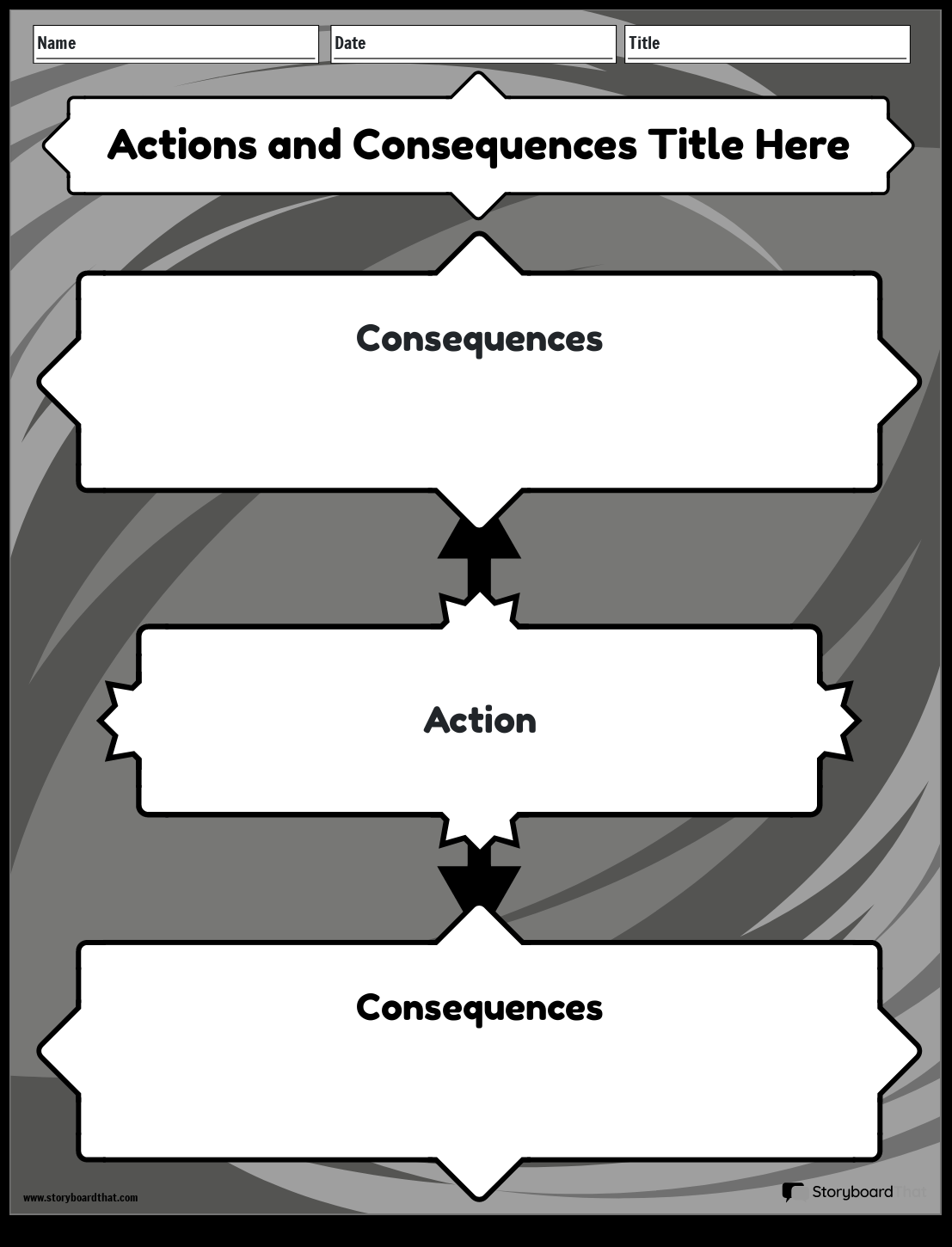 Storyboard That Free Actions Consequences Worksheets Storyboard That Free Actions Consequences Worksheets