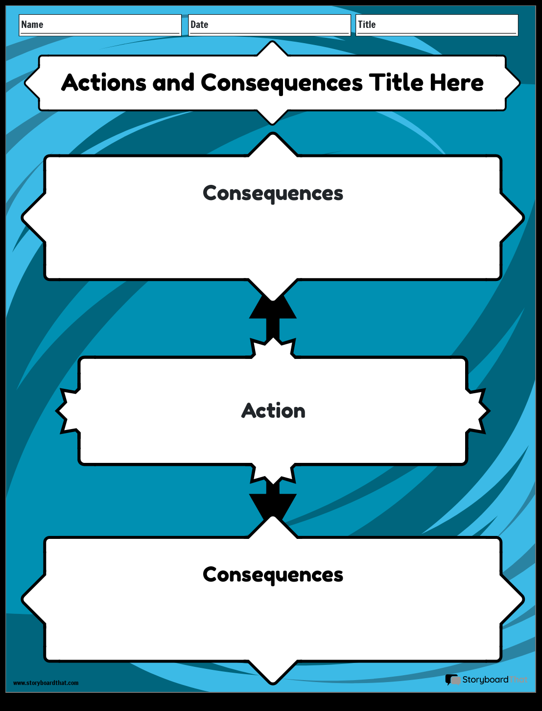 Storyboard That Free Actions Consequences Worksheets Choices And Consequences Worksheets