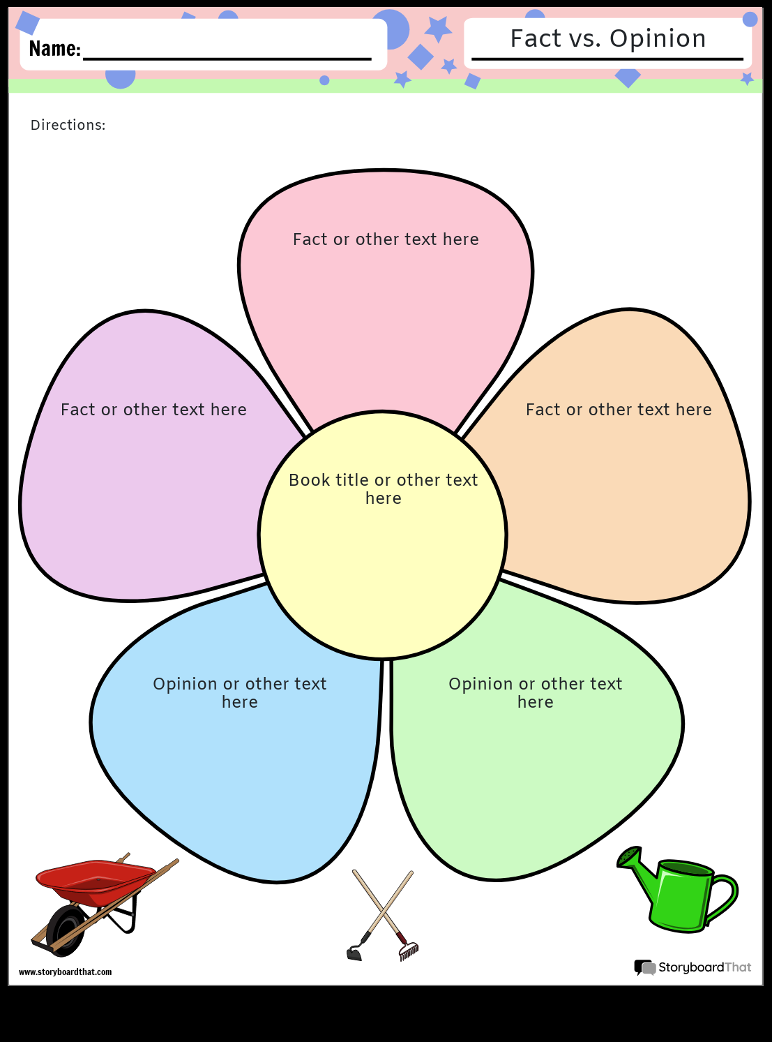 Storyboard That Free Fact Vs Opinion Worksheet Templates Storyboard That Free Fact Vs Opinion Worksheet Templates