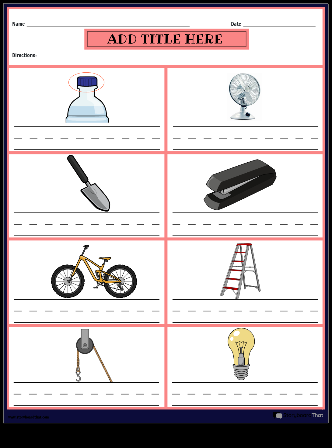 Storyboard That Free Simple Machines Worksheets FREE Printable Simple Machines Worksheet Pack For Kids