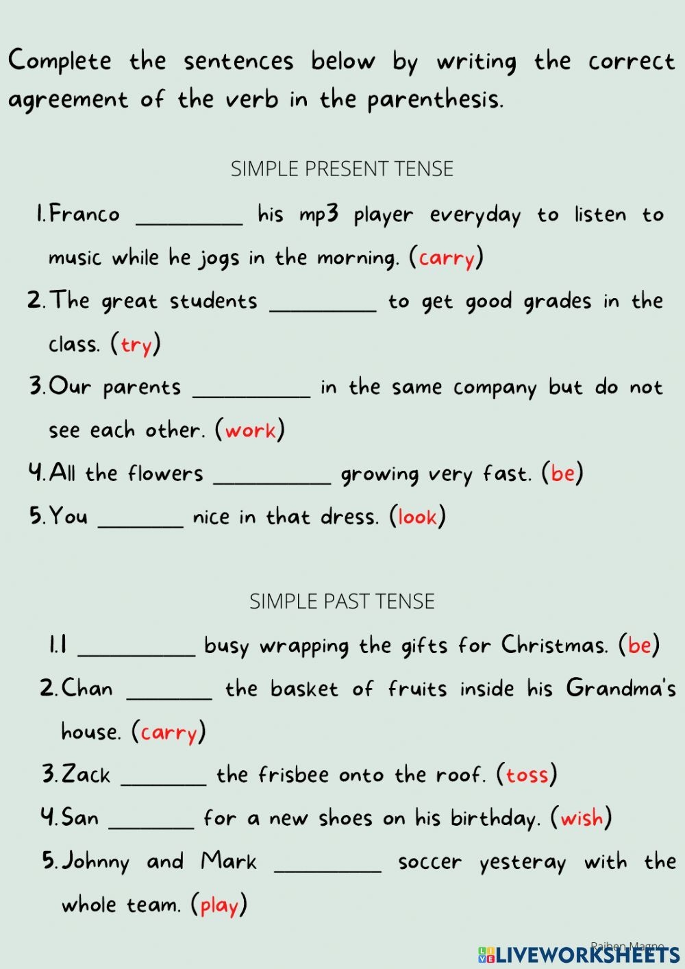 Subject Verb Agreement Class 9 Worksheets Worksheets Library Subject Verb Agreement Class 9 Worksheets Worksheets Library