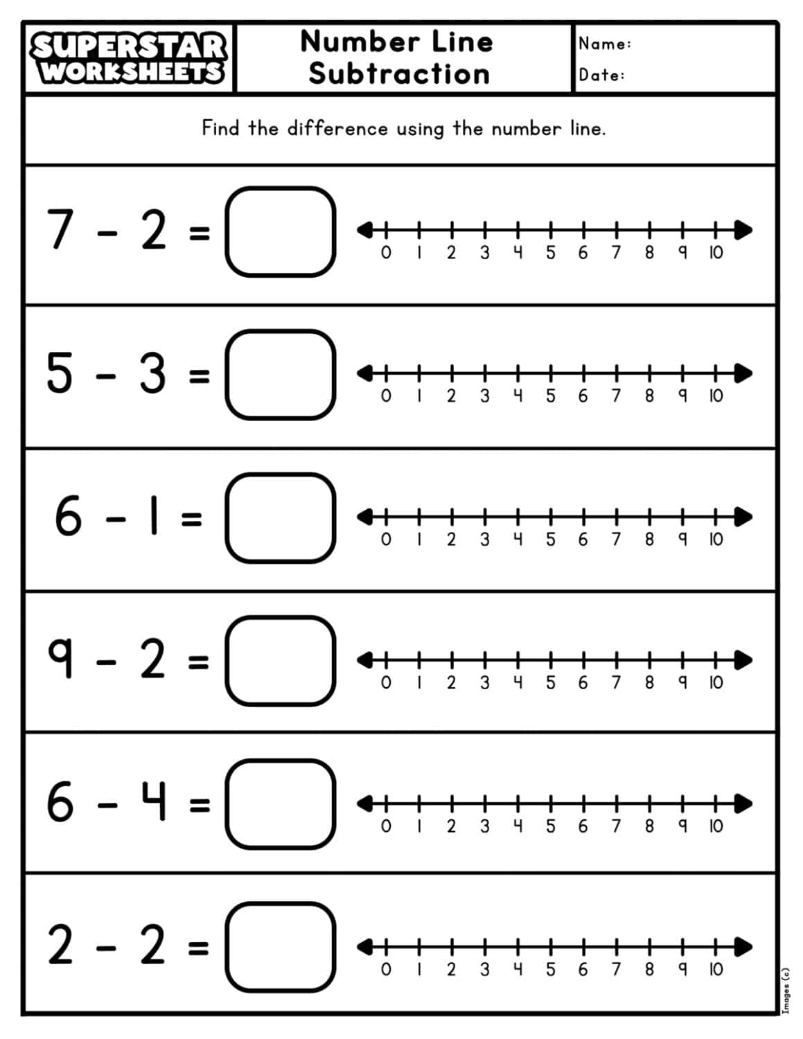 Subtraction Worksheets Superstar Worksheets Subtraction Worksheets