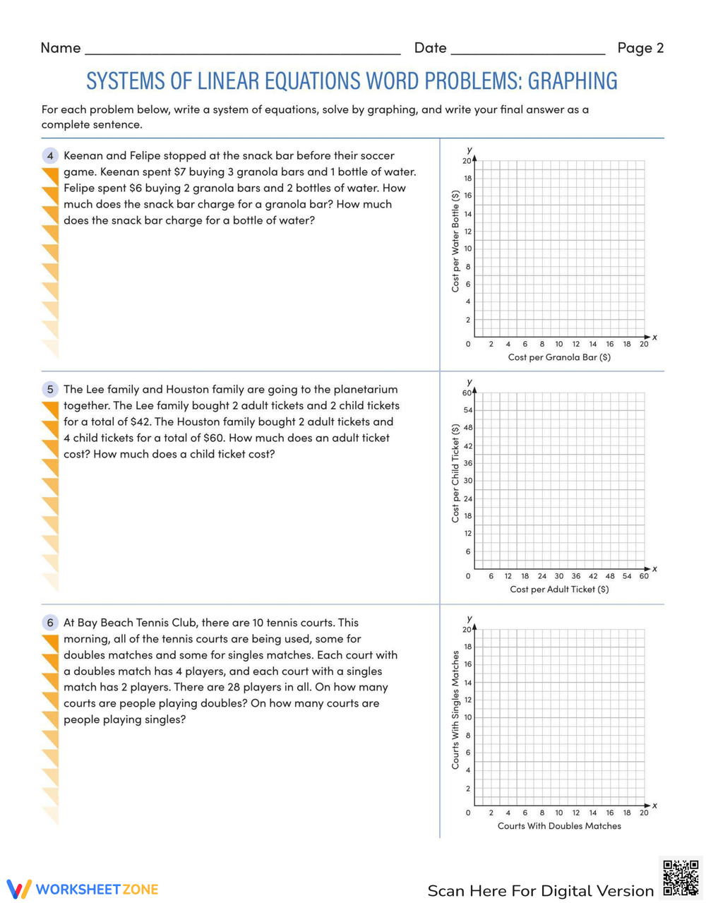 Systems Of Linear Equations Word Problems Graphing Worksheet Worksheets Library Writing Linear Equations Worksheets