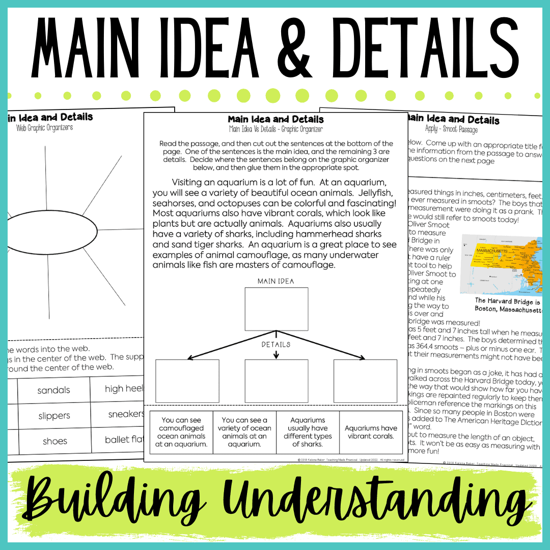 Teaching Main Idea Central Idea Activities To Build Understanding Teaching Made Practical Teaching Main Idea Central Idea Activities To Build Understanding Teaching Made Practical