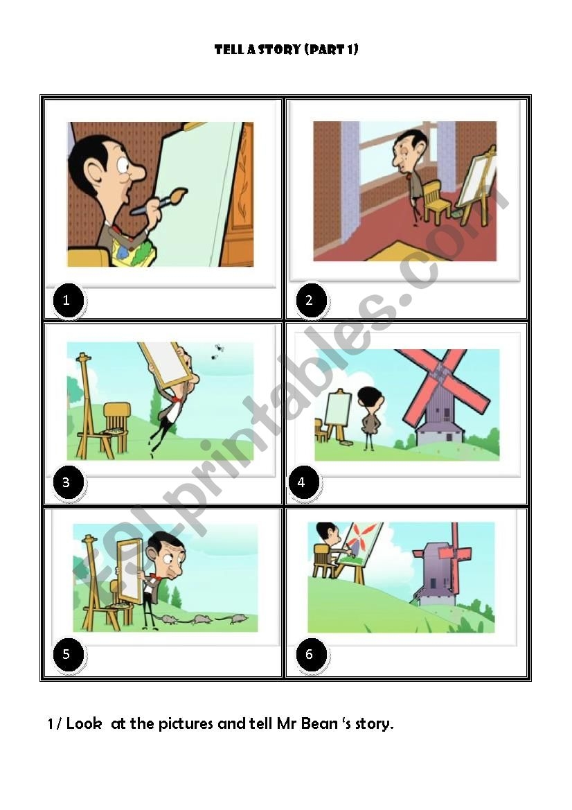 Tell A Story ESL Worksheet By Amalnajjar