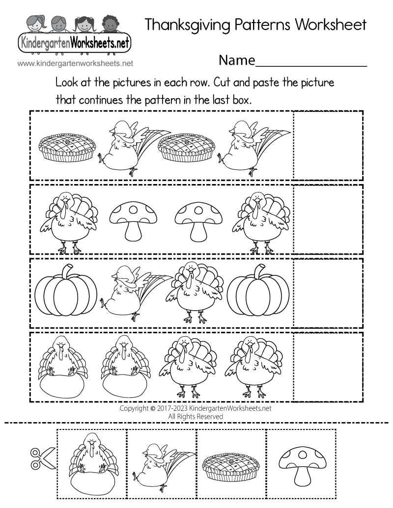 Free Printable Thanksgiving Write The Vowels Worksheet