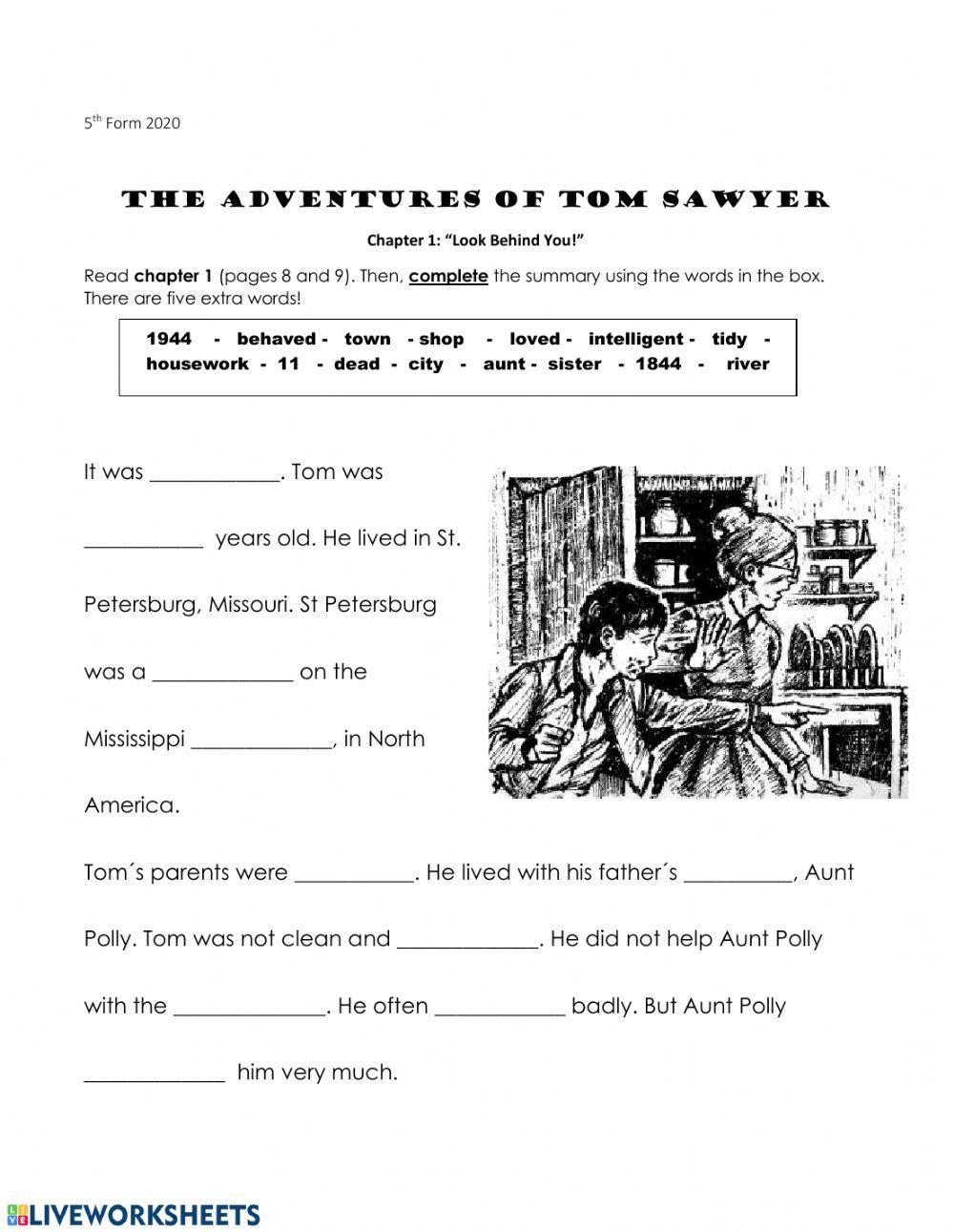 The Adventures Of Tom Sawyer Free Printable Tests And Worksheets Worksheets Library The Adventures Of Tom Sawyer Free Printable Tests And Worksheets Worksheets Library