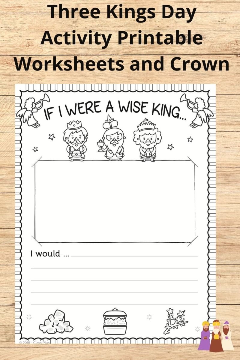 Three Kings Day Activity Printable Worksheets And Crown