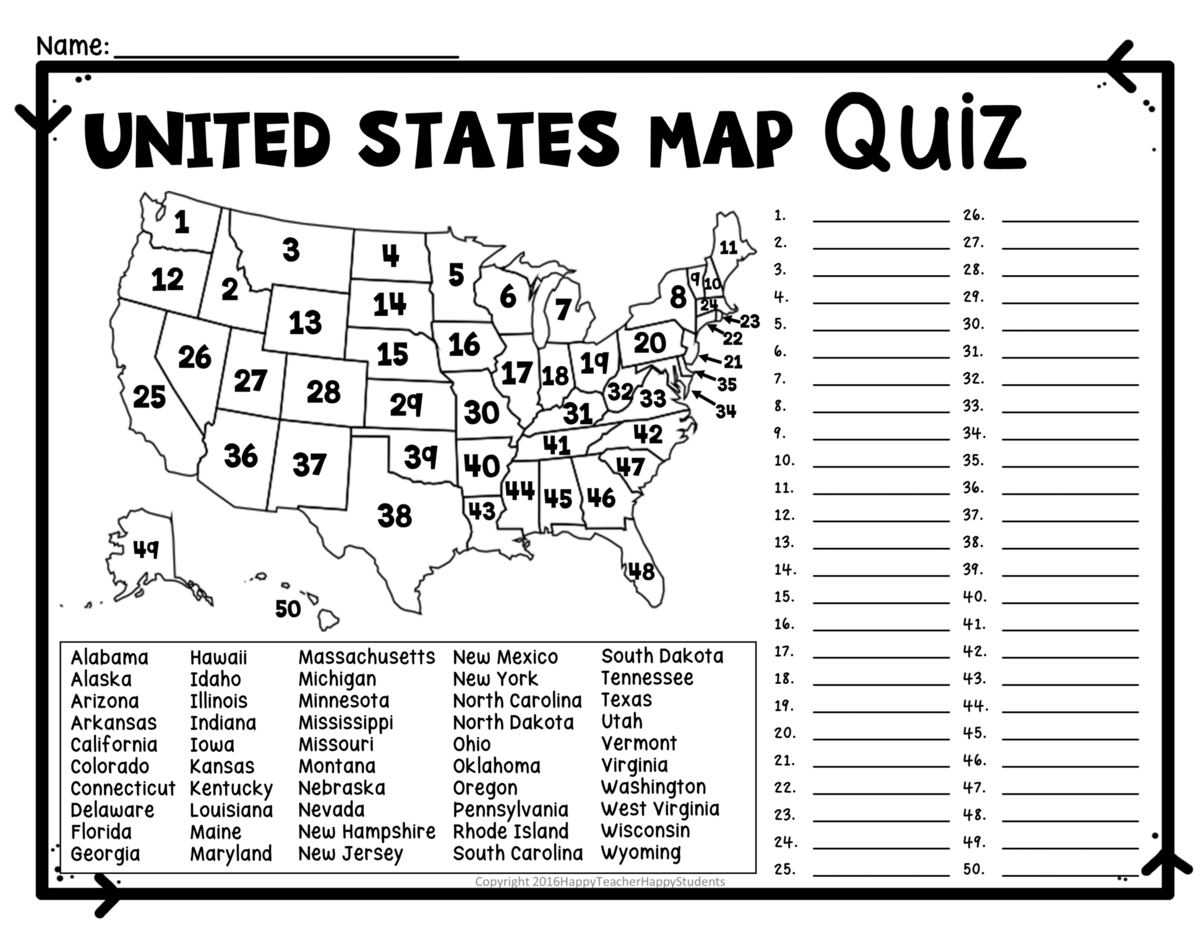 USA Map Worksheets Free Printables Superstar Worksheets