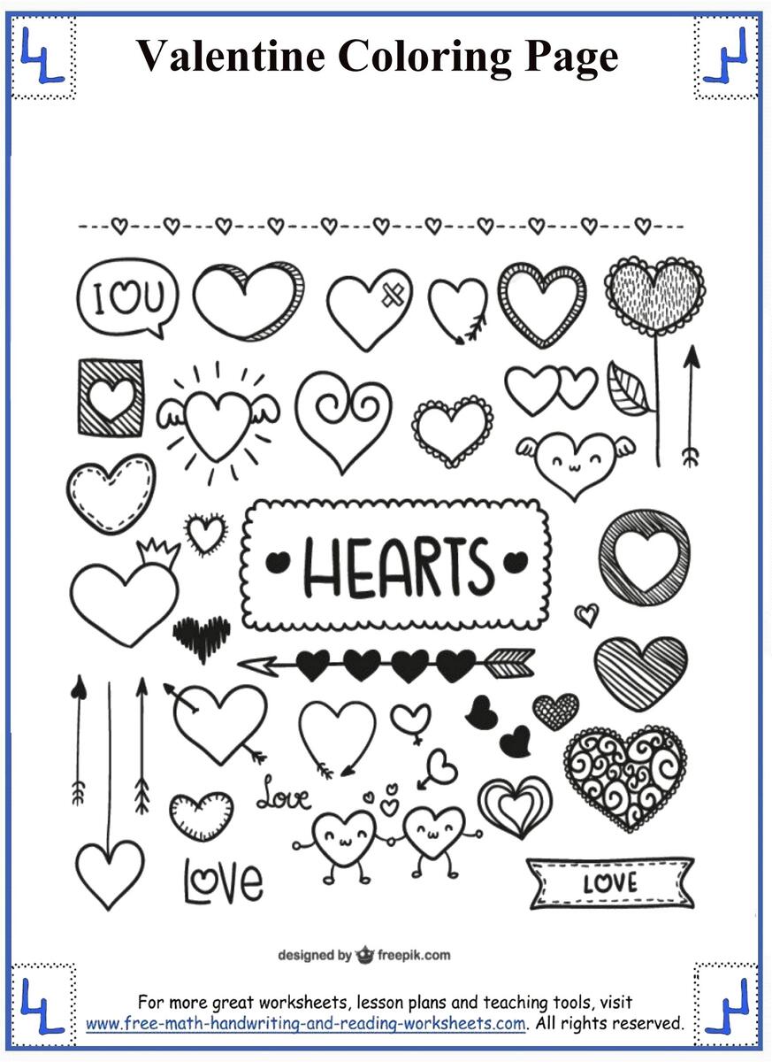 Valentine Coloring Pages Valentine Coloring Pages