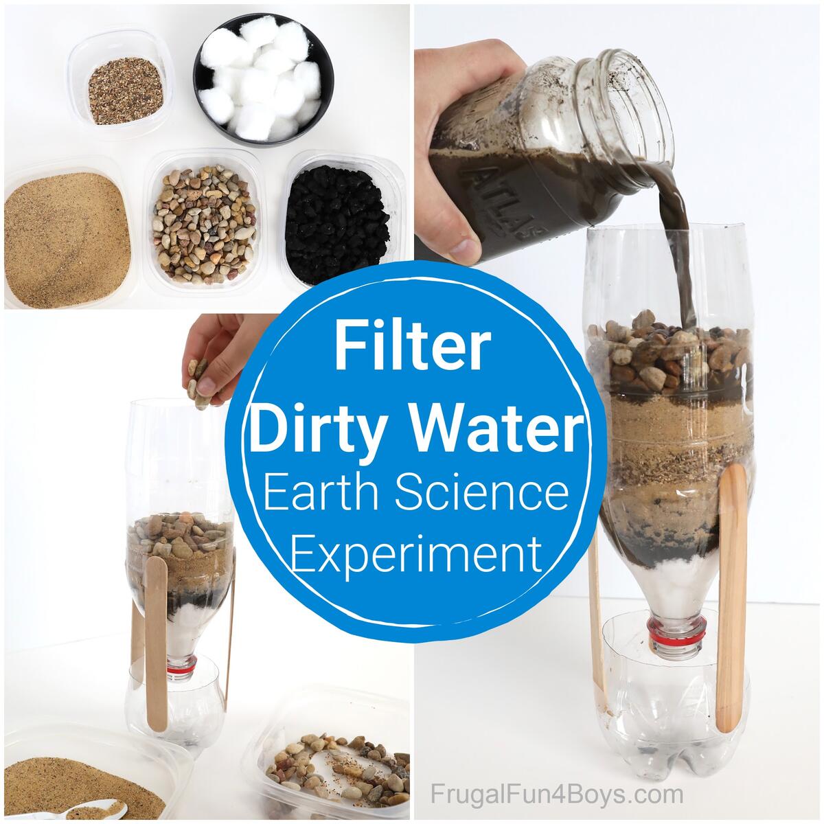 Water Filter Science Experiment Frugal Fun For Boys And Girls Water Filter Science Experiment Frugal Fun For Boys And Girls