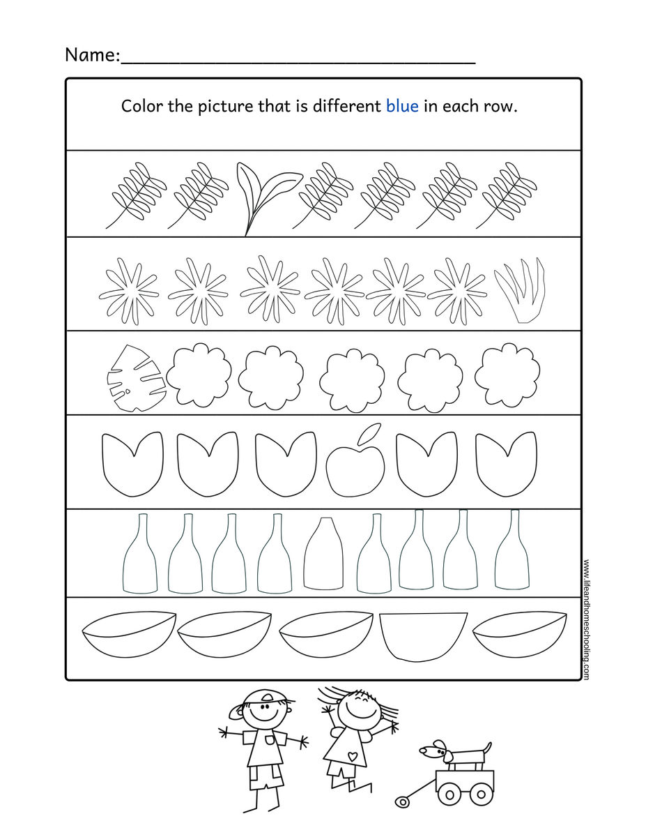Which One Is Different Preschool Activity Made By Teachers