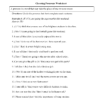Word Usage Worksheets Pronoun Agreement Worksheets