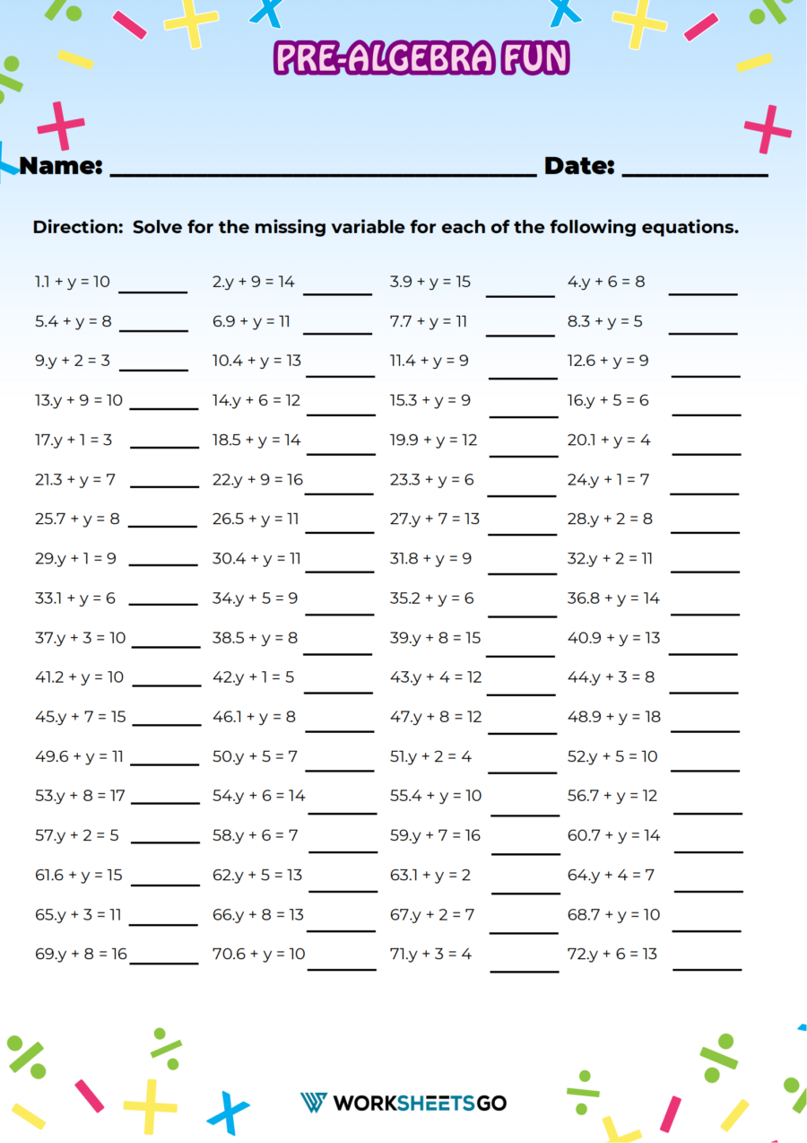 Writing Functions Pre Algebra Practice Worksheet Writing Functions Pre Algebra Practice Worksheet
