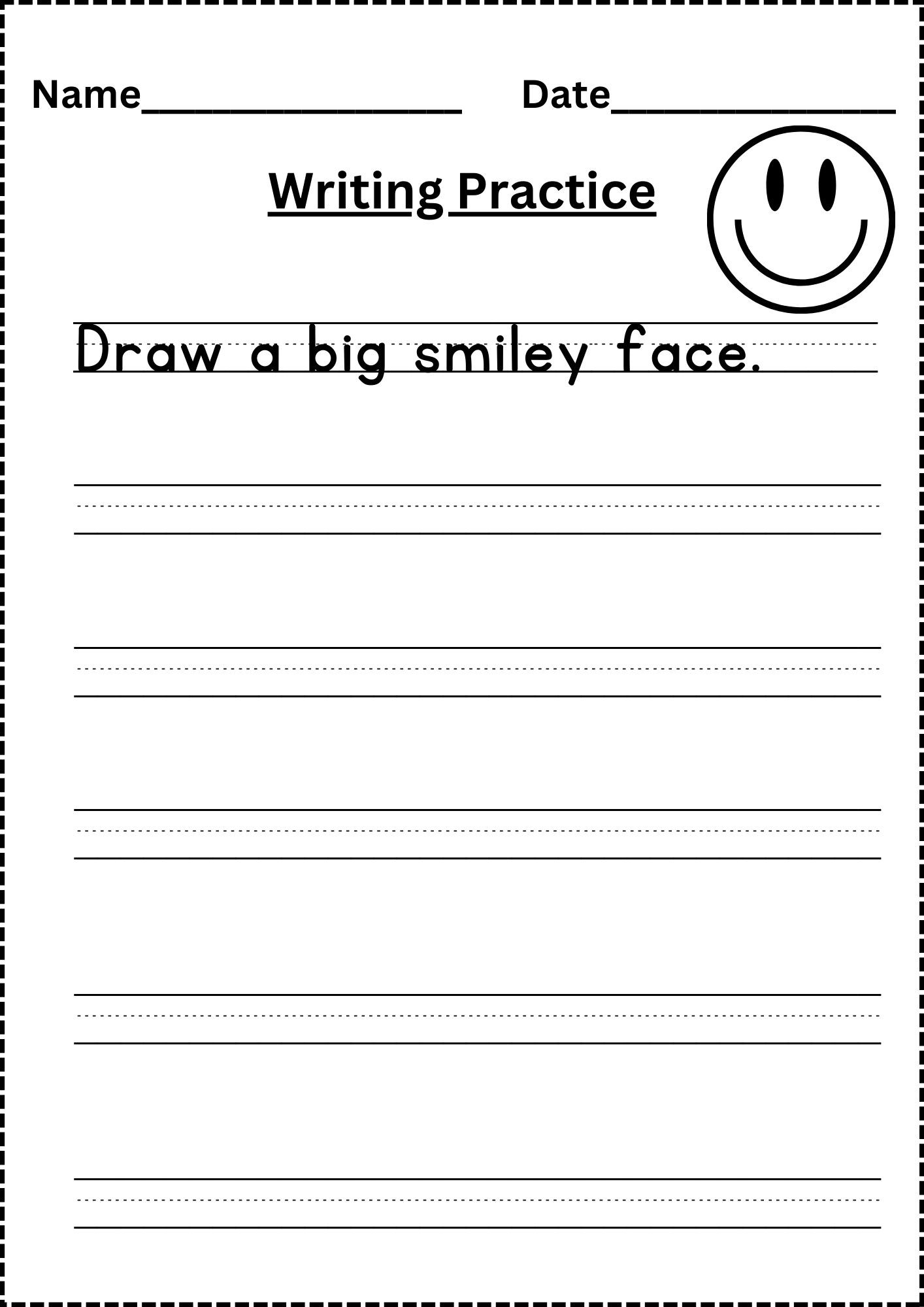 Writing Practice Worksheets Free 5 Pages Writing Practice Worksheets Free 5 Pages