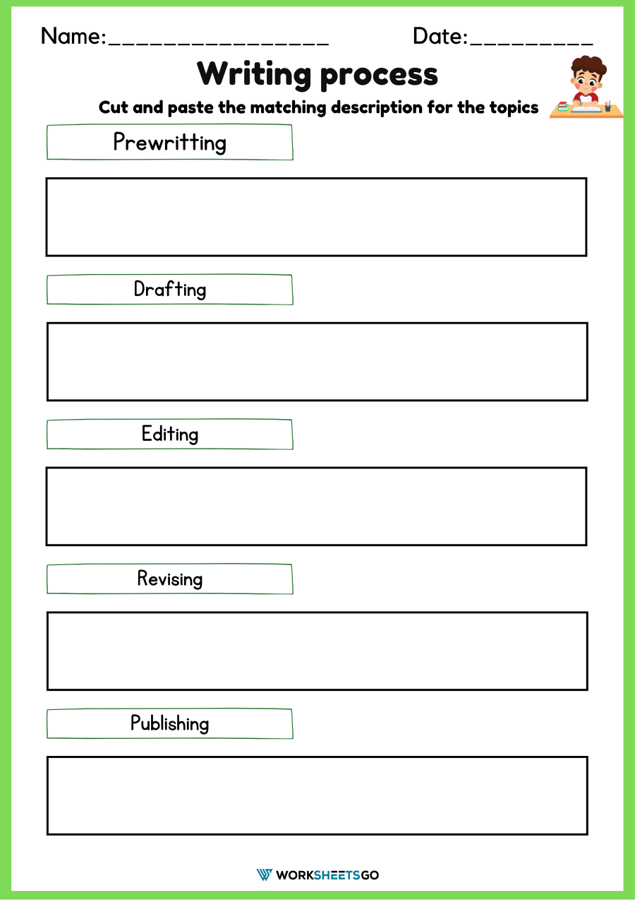 Writing Process Worksheets WorksheetsGO Writing Process Worksheets WorksheetsGO